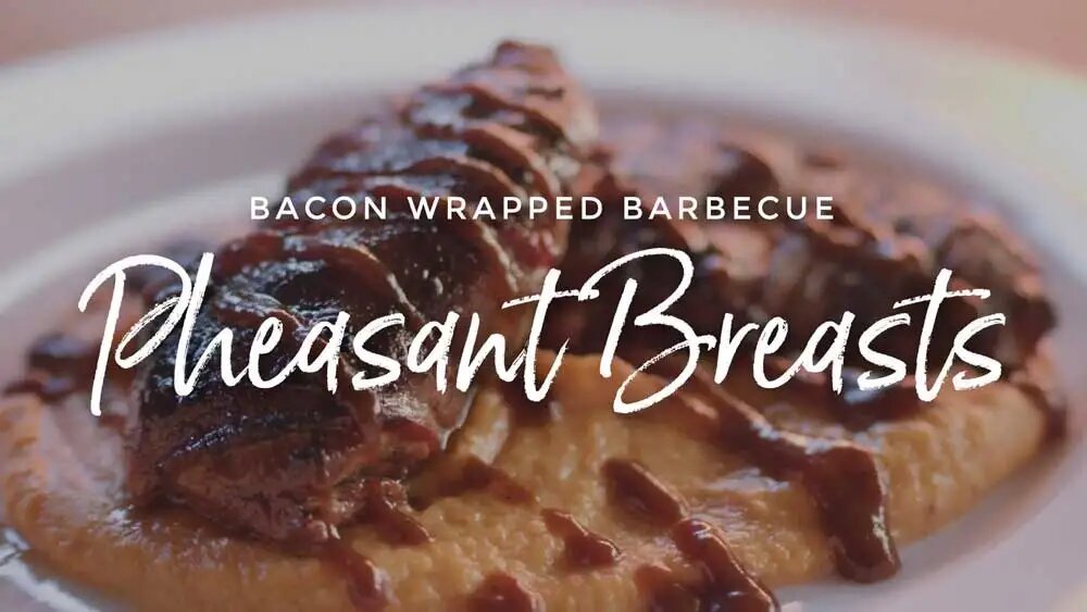 Bacon Wrapped Barbecue Pheasant Breasts