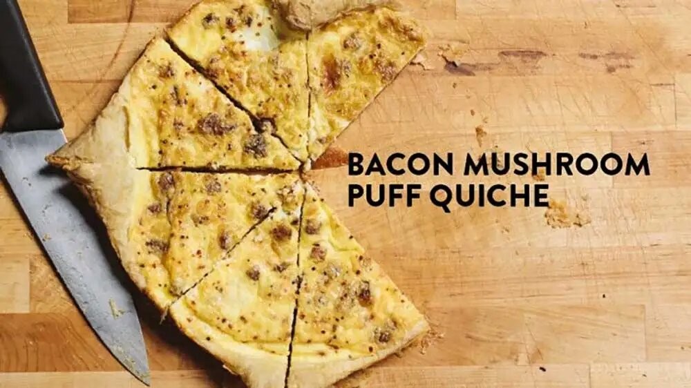 Image of Bacon Mushroom Puff Quiche