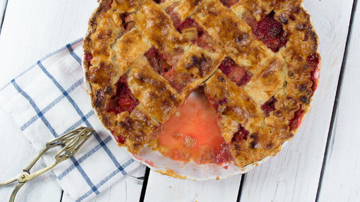 Image of Strawberry-Rhubarb Pie Recipe: A Delicious Summer Treat