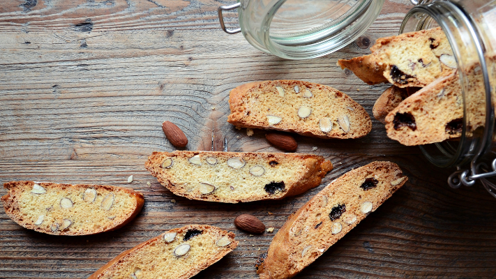 Image of Healthy + Delicious Snack: Cherry Almond Biscotti