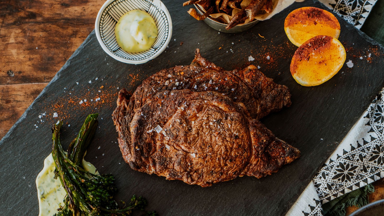 Image of Grilled Ribeye with Garlic Herb Aioli