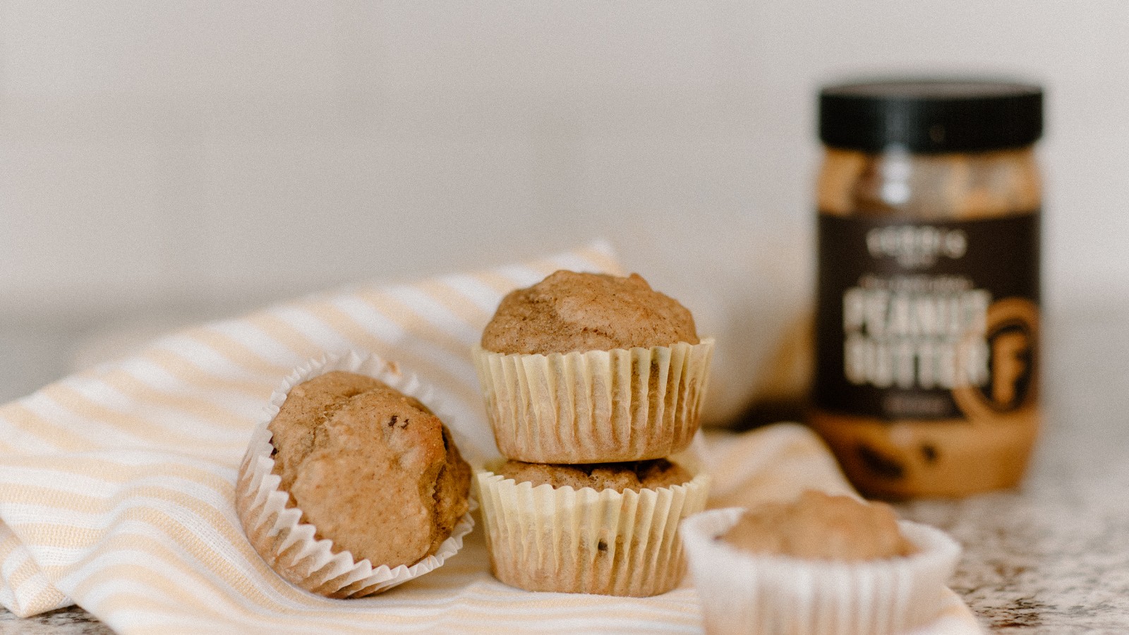 Image of Peanut Butter Banana Muffins 