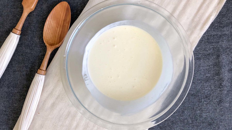 Image of First drain pineapple juice while reserving two tablespoons. Blend reserved pineapple juice with cream cheese and mayonnaise.