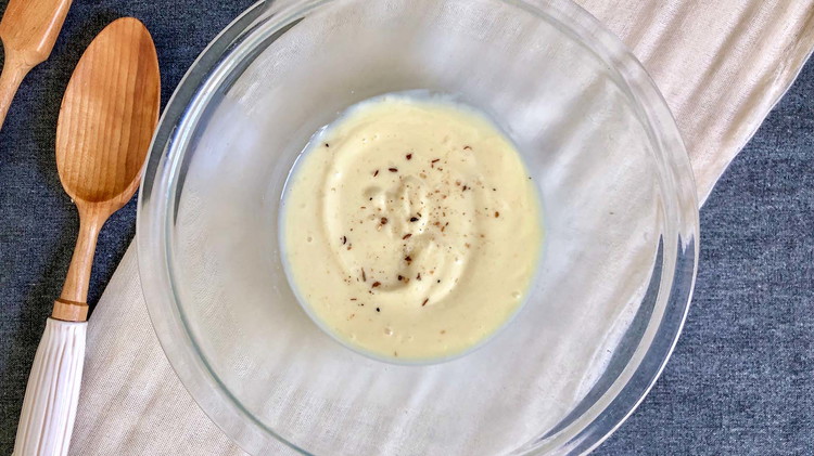 Image of In another bowl combine mayonnaise, sugar, and vinegar.
