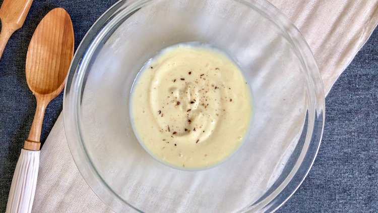Image of In another bowl combine mayonnaise, sugar, and vinegar.