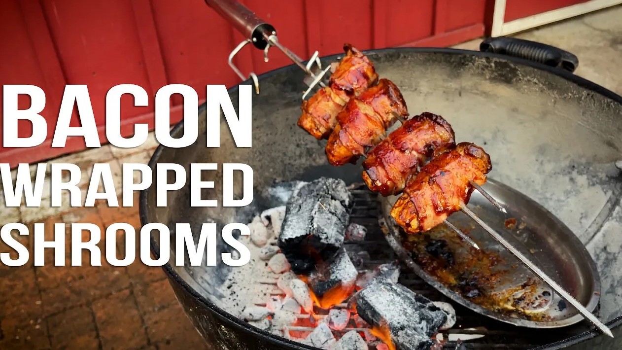 Image of Bacon Wrapped King Oyster Mushrooms