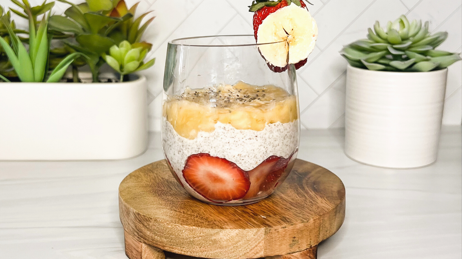 Image of Strawberry Banana Chia Pudding