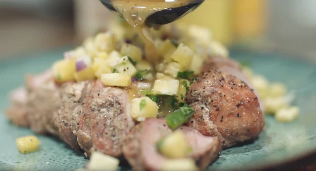 Image of Hawaiian Pork Tenderloin and Pineapple Salsa