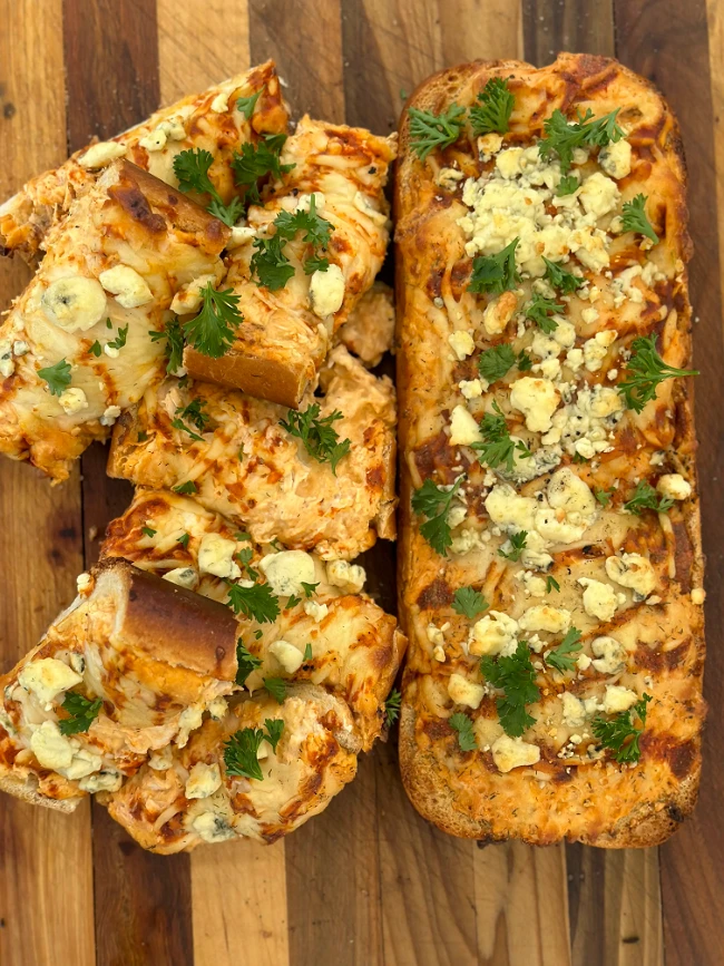 Image of Buffalo Chicken Cheesy Bread