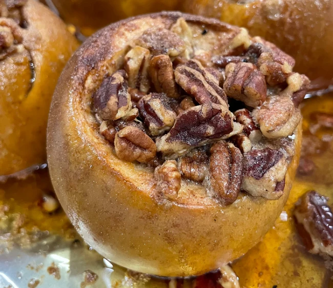 Image of Caramel Pecan Smoked Apples