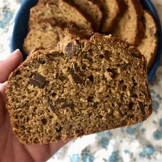 Image of CAROB CHIP BANANA BREAD