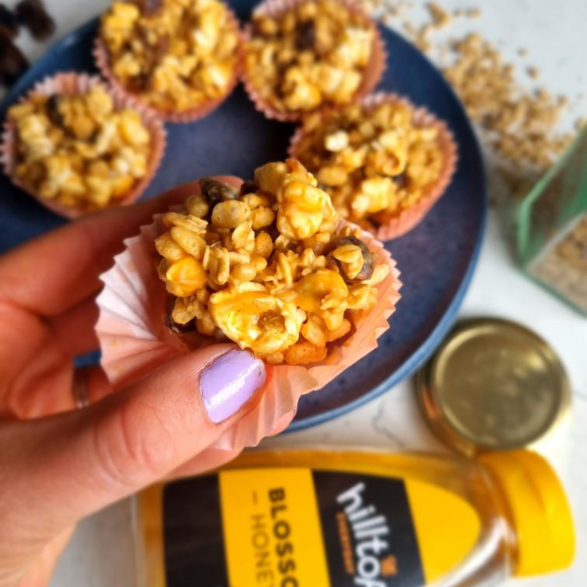 Caramel Date Crispy Cakes
