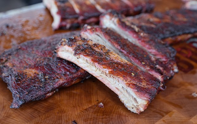 Image of Remove the ribs from the smoker and rest for 15-20...