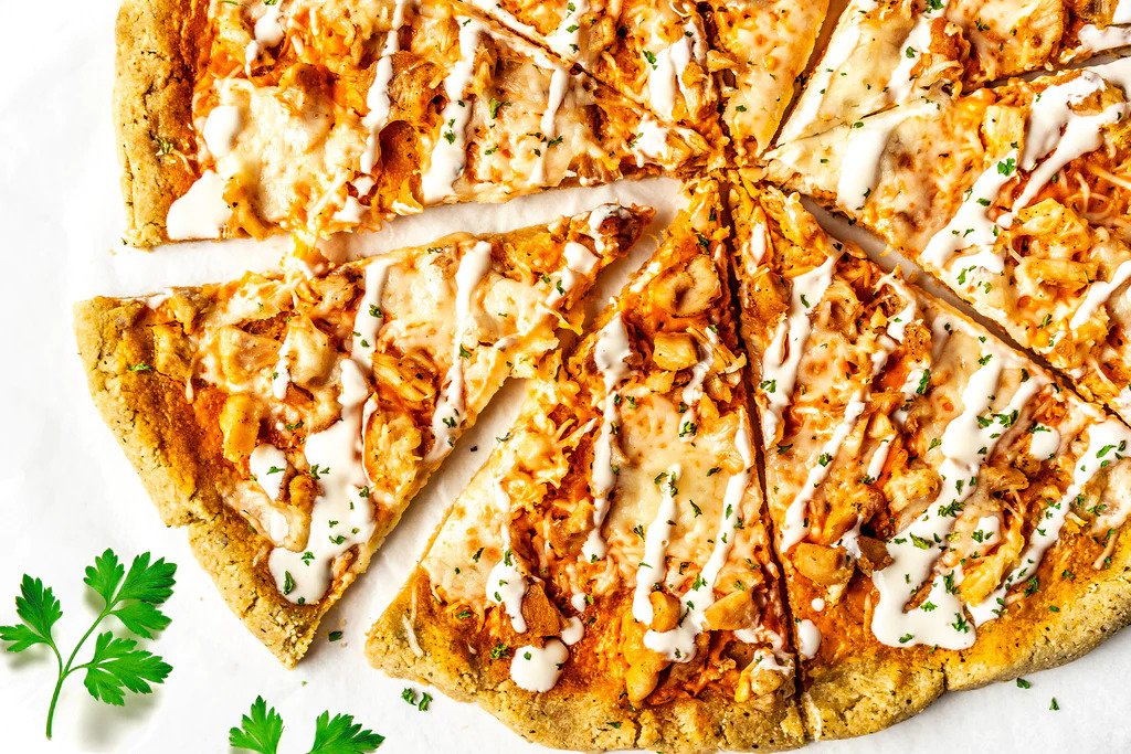 Image of Buffalo Chicken Pizza with Grain-Free Crust
