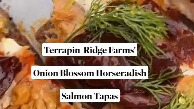 Image of Terrapin Ridge Farms' Onion Blossom Horseradish Salmon Tapas 