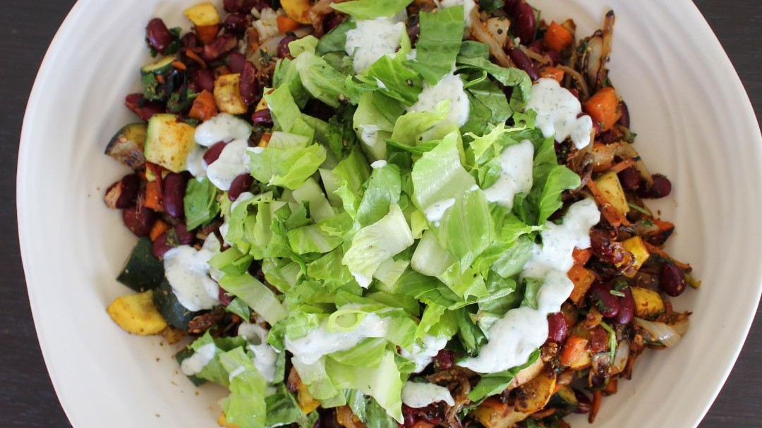 Image of Roasted Veggie & Black Bean Burrito Bowls