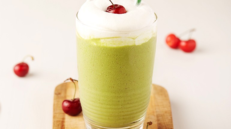 Image of Vanilla & Greens Milkshake Recipe
