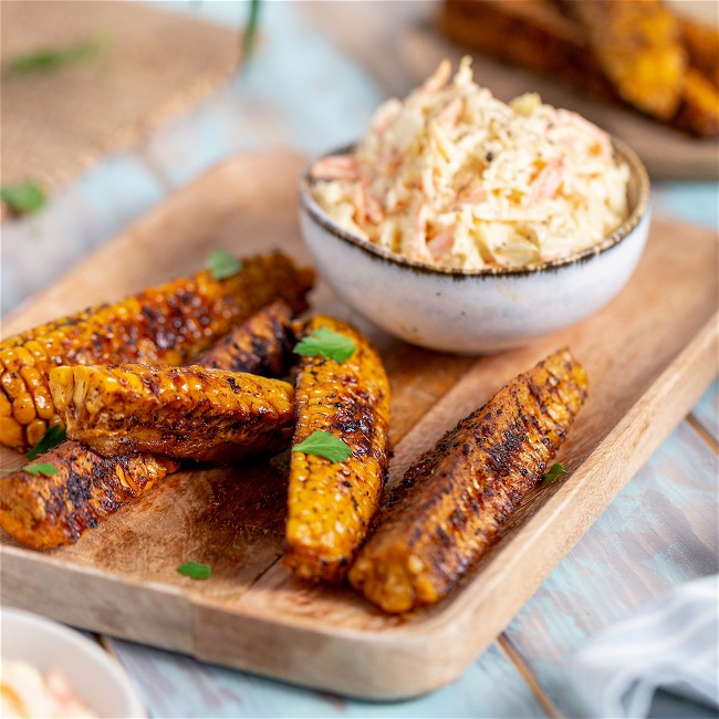 Image of Corn Ribs with Coleslaw
