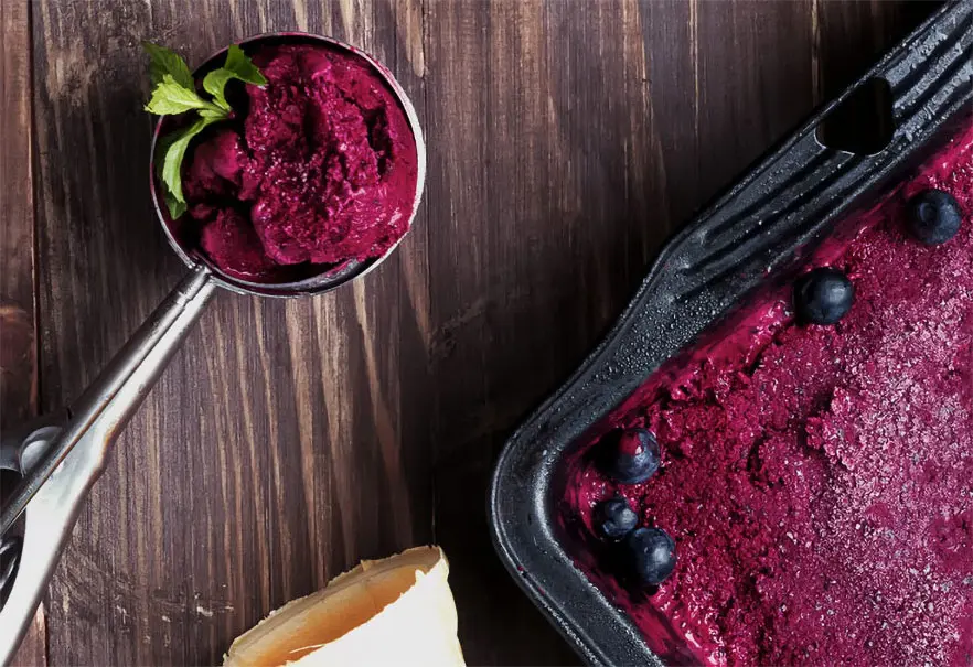 Raspberry Honey Sorbet