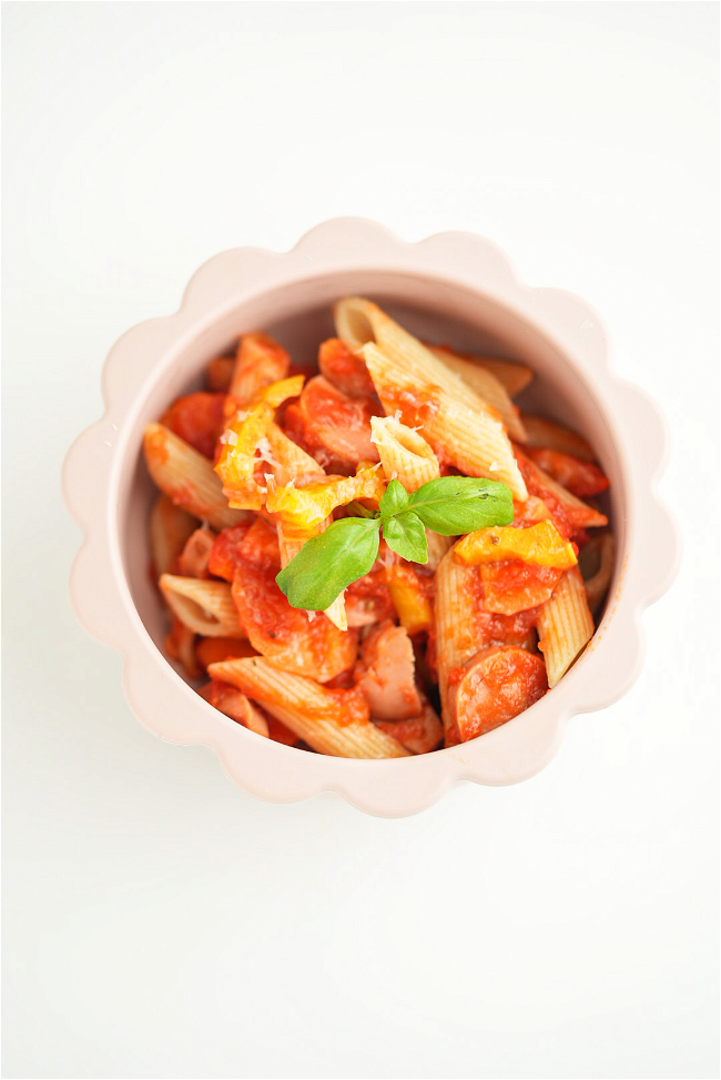 Image of Tomatpasta med kycklingkorv