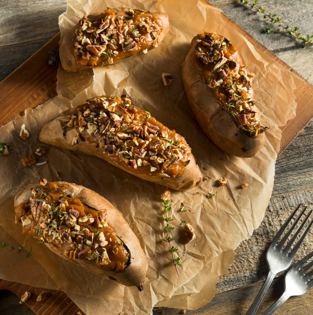 Honey Cinnamon Sweet Potatoes
