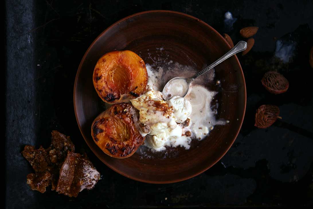 Honey Grilled Peaches