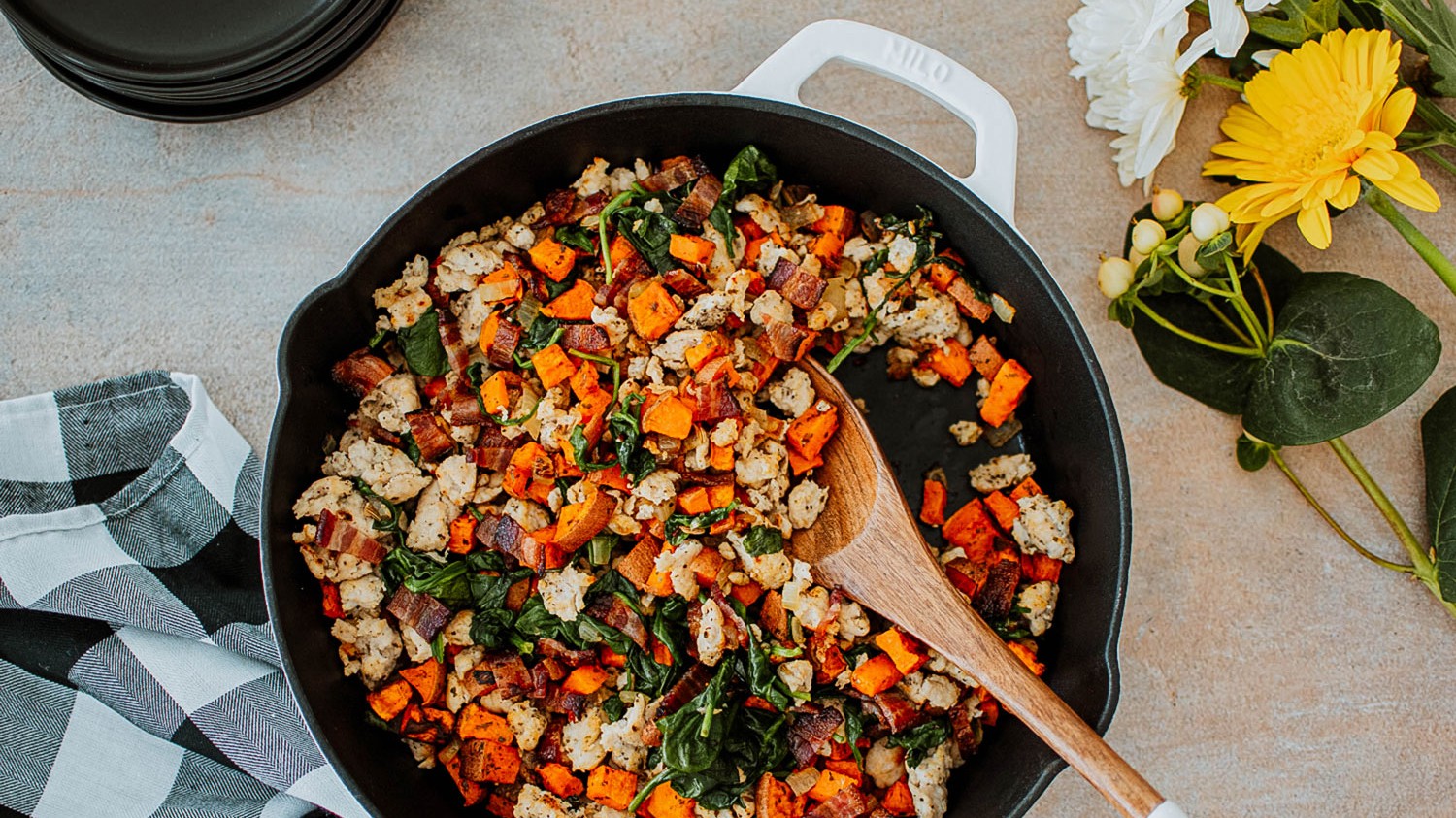 Image of Turkey Bacon Sweet Potato Hash