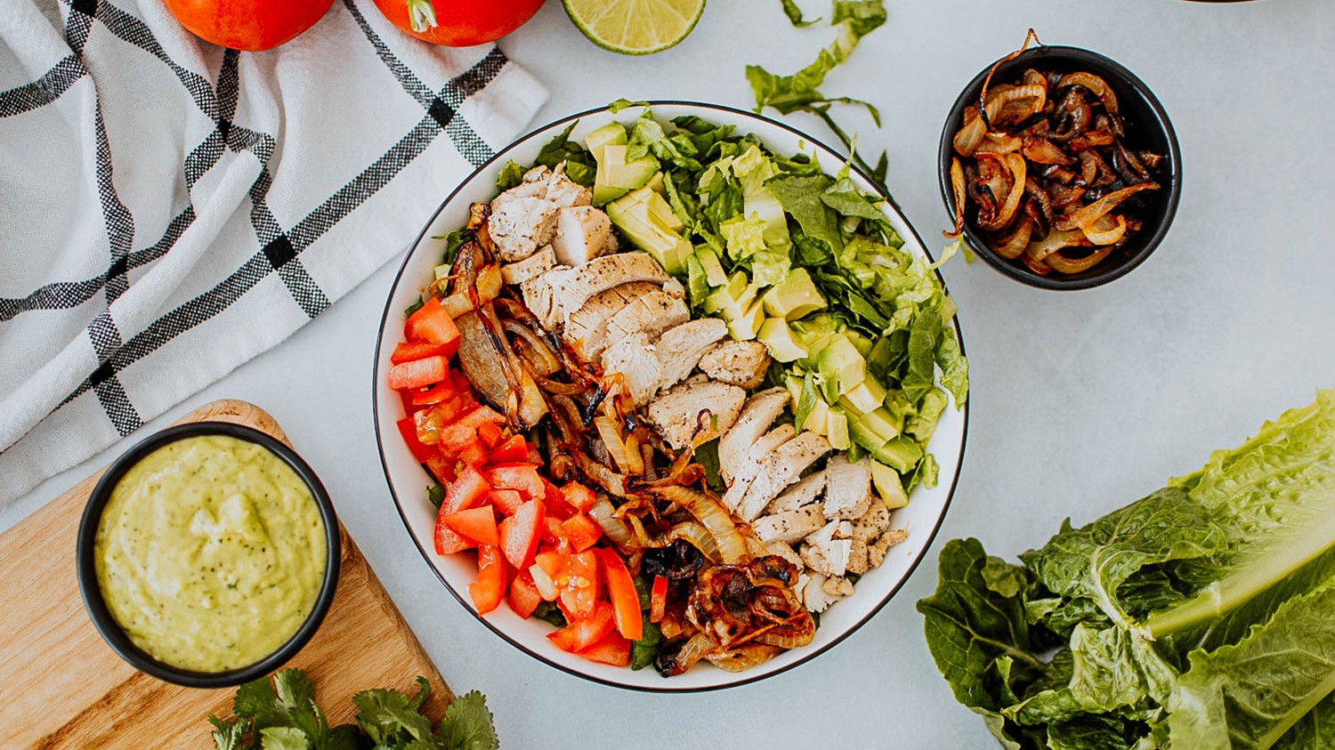 Image of Garlic Lime Chicken Taco Salad