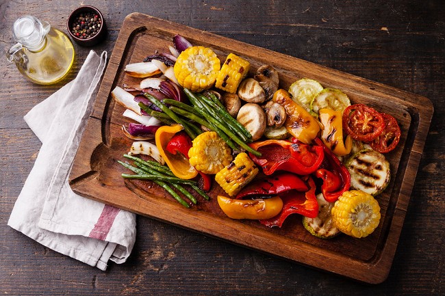Image of Grilled Summer Vegetables with Honey Balsamic Dressing