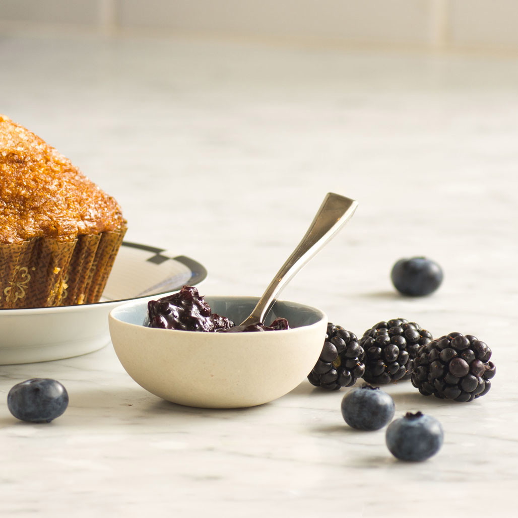 Black and Blue Jam (Blackberry Blueberry Jam with Honey)