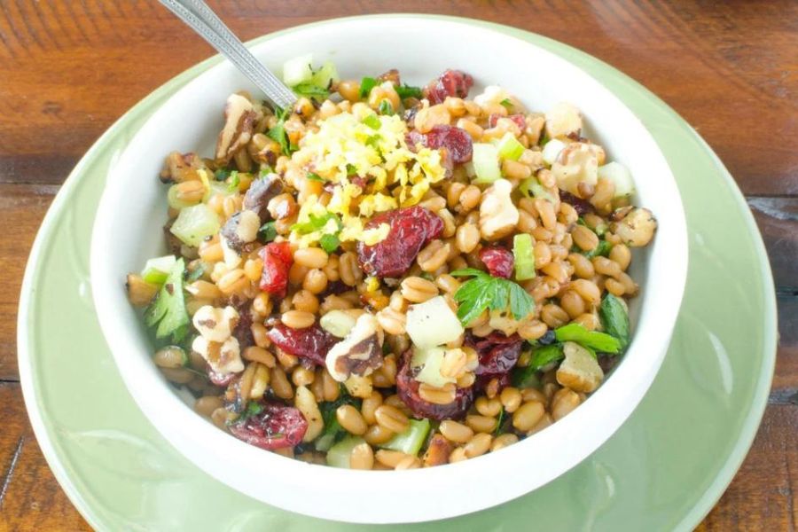 Garden Wheat Berry Salad