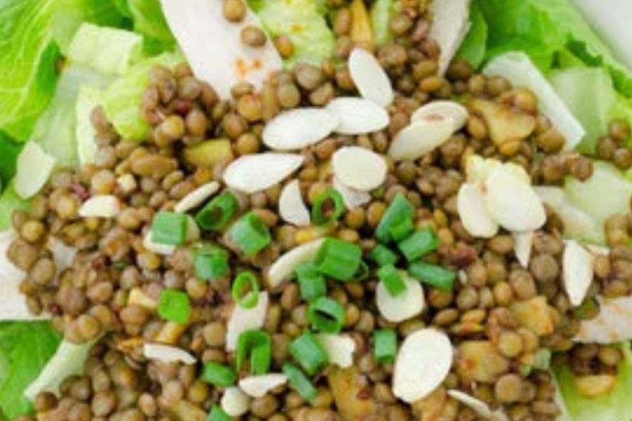 Asian Lentil and Chicken Salad
