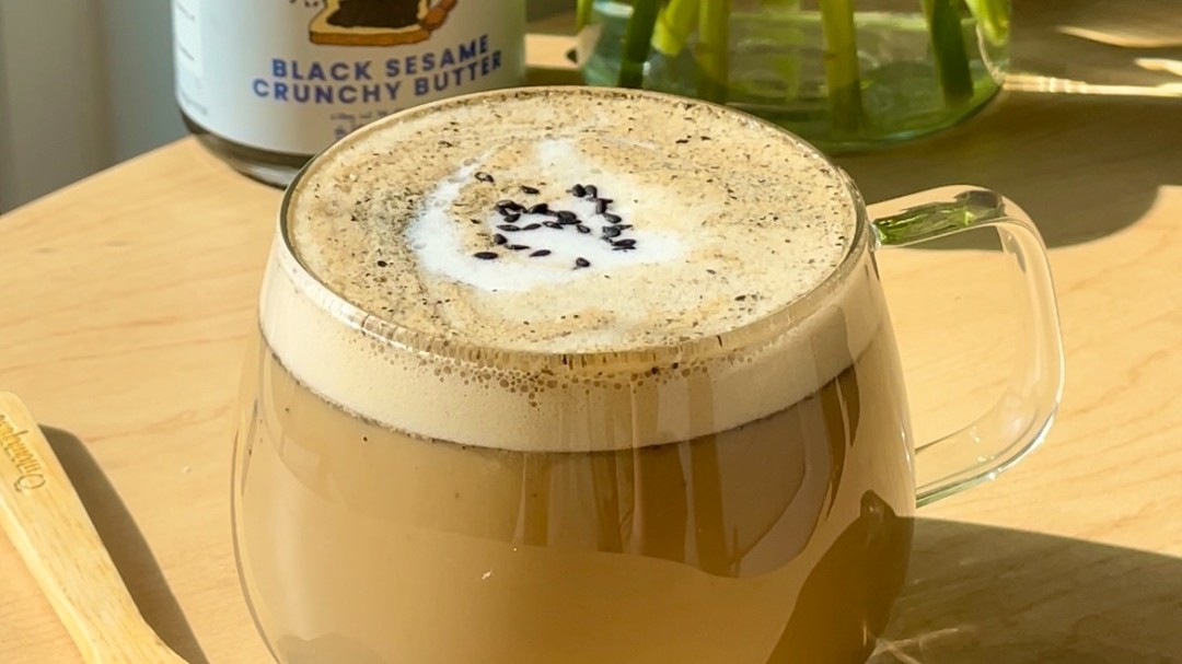 Image of Crunchy Black Sesame Latte