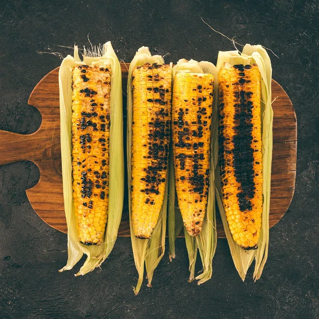 Image of Sea Salt, Honey, and Herb Grilled Corn on the Cob