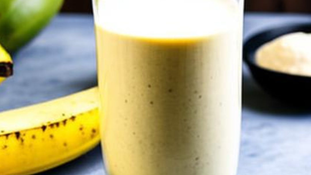 Image of Recette facile de smoothie banane délicieux et rafraîchissant