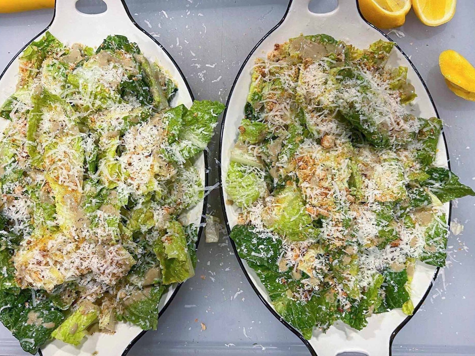 Little Gem Caesar Salad Cups Recipe
