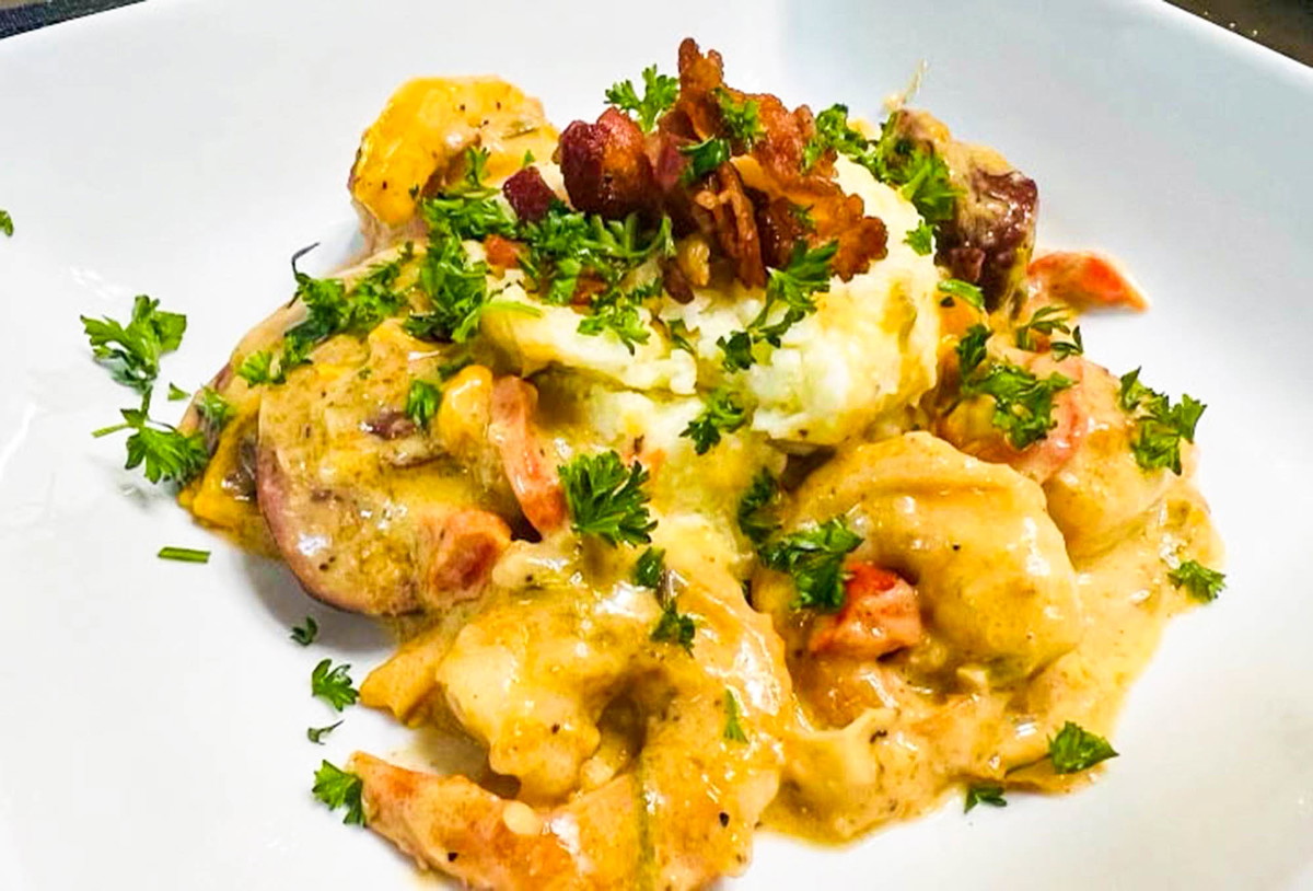 Easy Truffle Shrimp and Grits