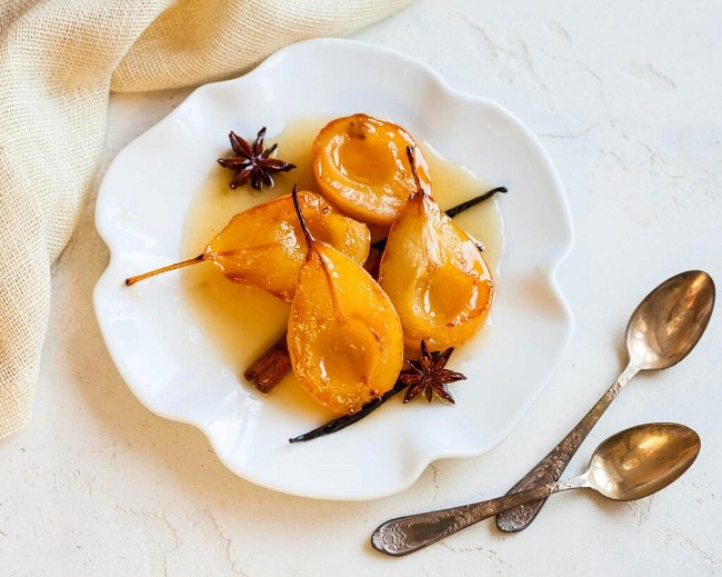 Image of Honey Poached Pears