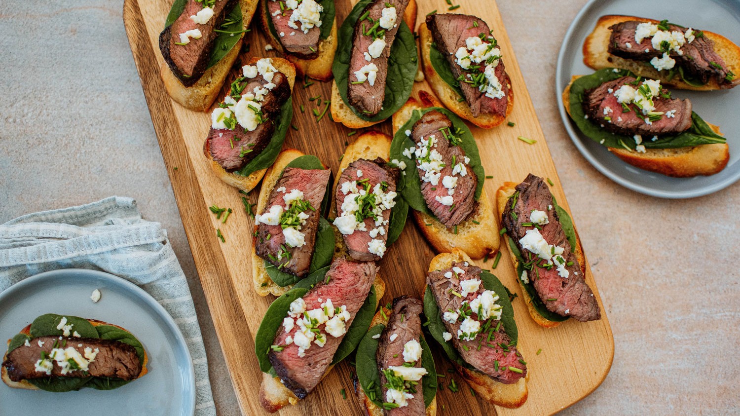 Image of Garlic Steak Crostini