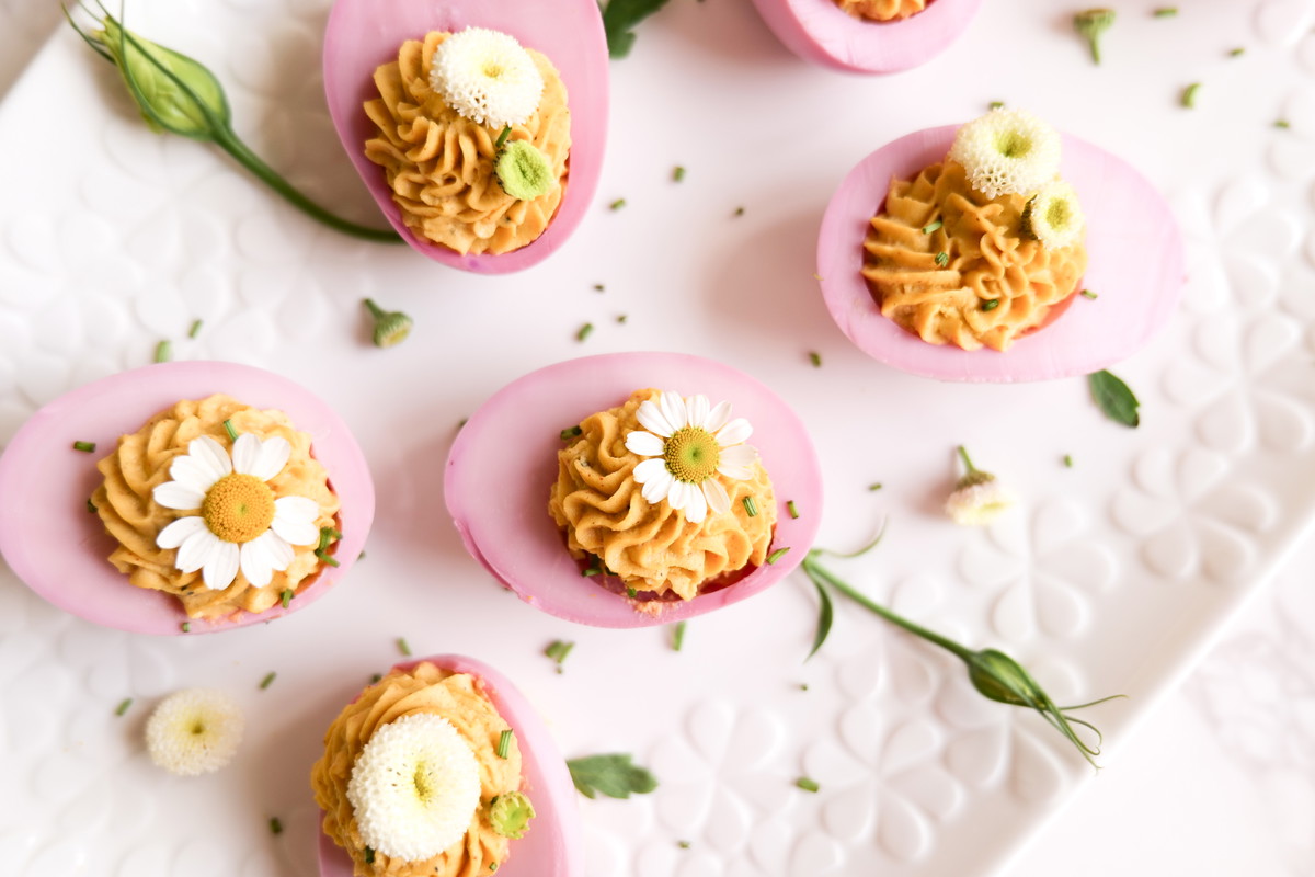 Easter deviled eggs