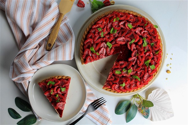 Image of Peanut Butter Raspberry Tart