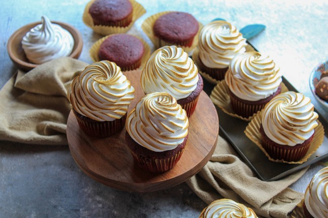 Image of Red Velvet Rocky Road Cupcakes