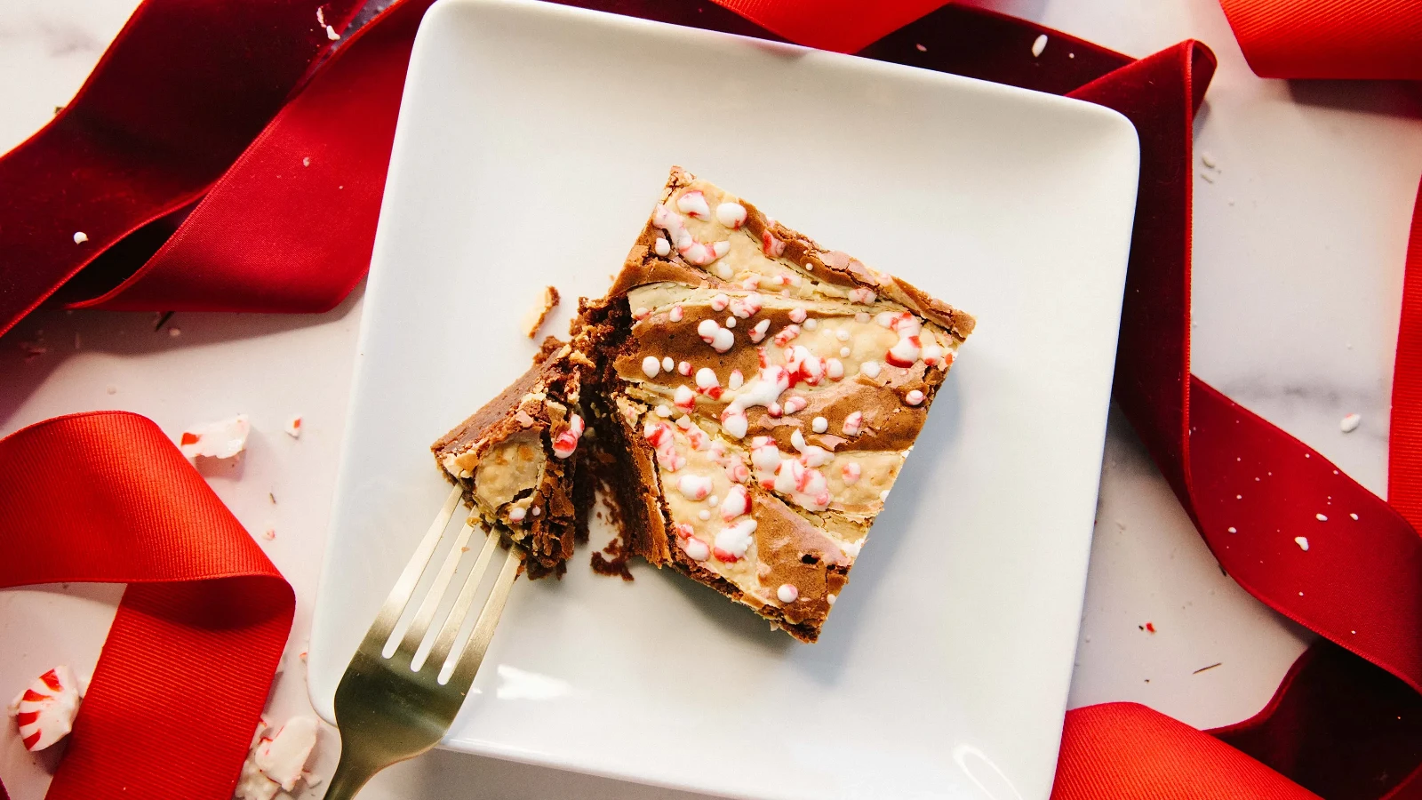 Image of Peppermint Bark Brownies