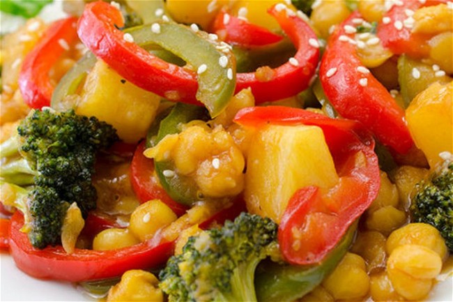 Image of Sweet and Sour Chickpeas