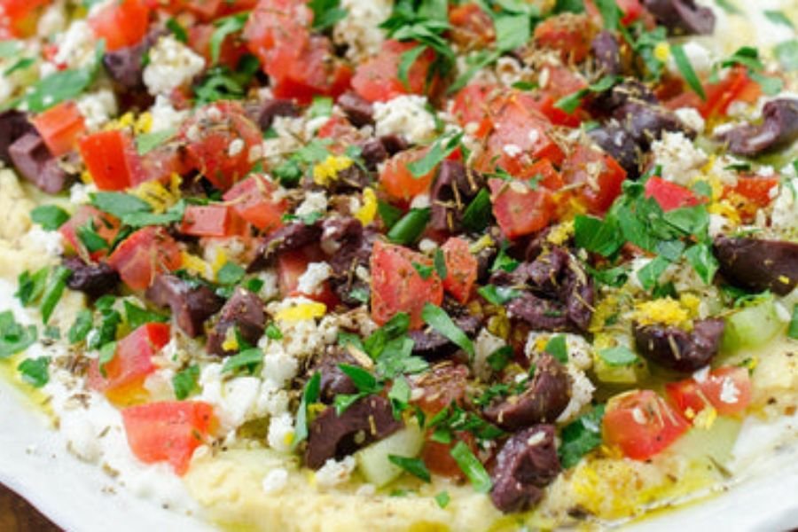 Chopped Za'atar Hummus Dip