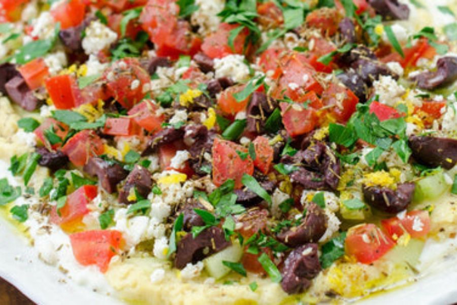 Chopped Za'atar Hummus Dip