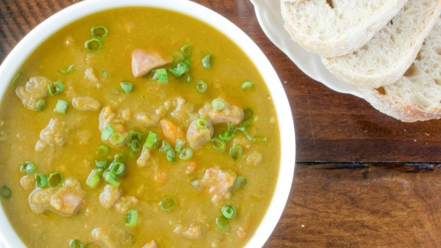 Yellow Split Pea Soup with Ham (Gluten-Free) • The Heritage Cook ®