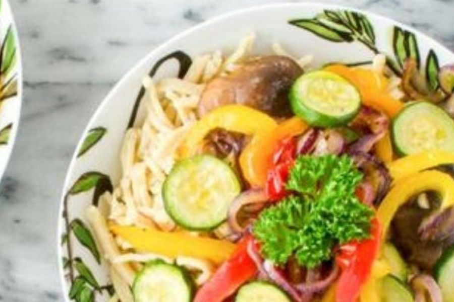 Spaghetti with Roasted Vegetables