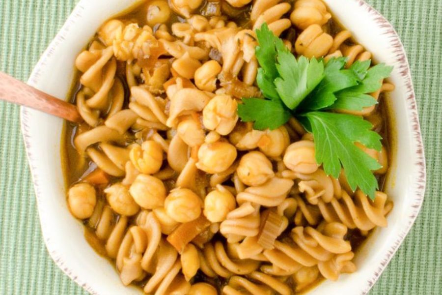 Chickpea Noodle Soup