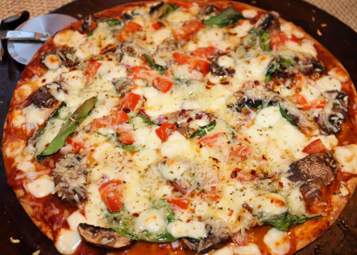 Image of Low-Carb Mushroom Pizza
